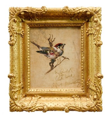 Lot 899 - *Alfred Munnings (1878-1959) oil on canvas - Sparrow, signed and indistinctly inscribed, gilt frame.