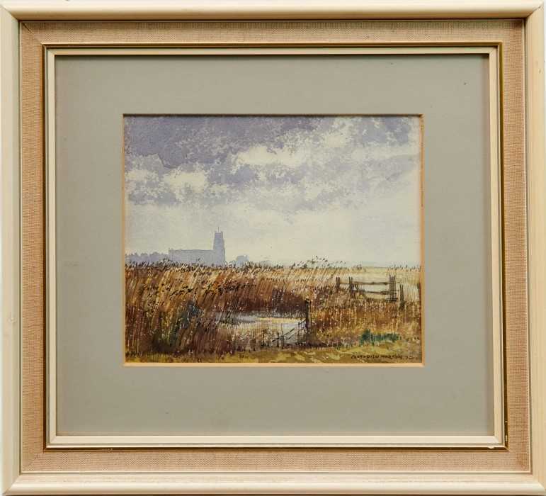 Lot 898 - *Cavendish Morton (1911-2015) watercolour - Blythburgh Church, signed