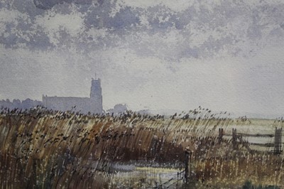 Lot 898 - *Cavendish Morton (1911-2015) watercolour - Blythburgh Church, signed