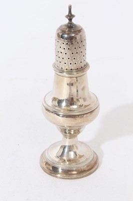 Lot 307 - A Georgian silver castor on circular foot