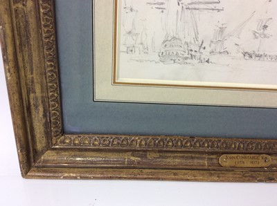 Lot 1020 - John Constable (1776-1837) pencil drawing