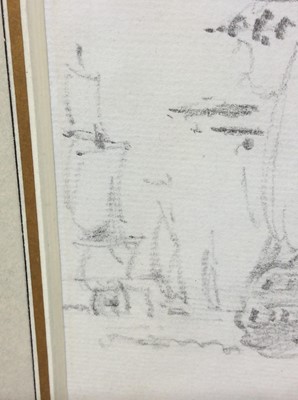 Lot 1020 - John Constable (1776-1837) pencil drawing