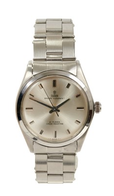 Lot 608 - Gentlemen's Tudor Oyster Elegante stainless steel wristwatch with manual wind 21 jewel shock-resisting movement