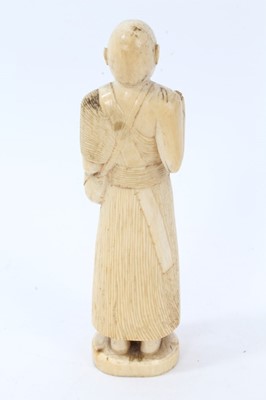 Lot 813 - 19th century Sri Lankan ivory figure