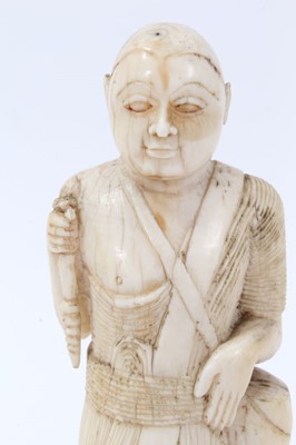 Lot 813 - 19th century Sri Lankan ivory figure