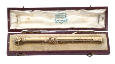 Lot 505 - Gilt retractable pencil