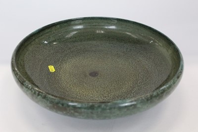 Lot 107 - Large shallow mottled glaze bowl by Doulton
