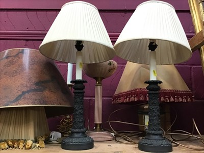 Lot 533 - Group of table lamps