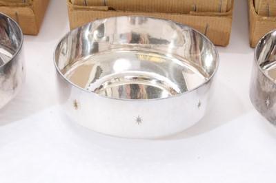 Lot 204 - Eight contemporary silver serving bowls