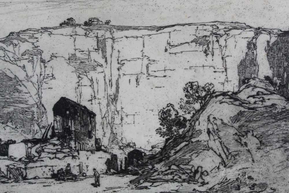 Lot 970 - *Leonard Squirrell (1893-1979) etching - quarry