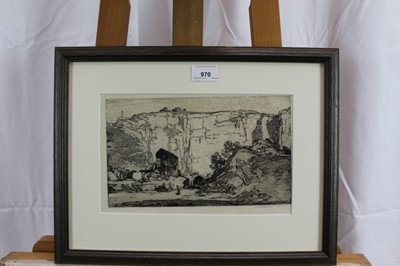 Lot 970 - *Leonard Squirrell (1893-1979) etching - quarry