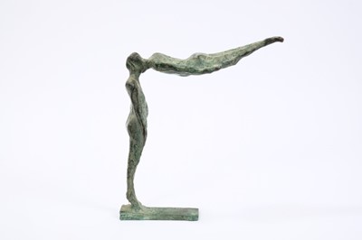 Lot 791 - Laurence Edwards (1967) - bronze sculpture with verdigris patination – ‘Astral I’ 26cm