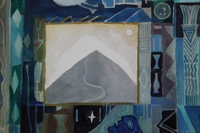 Lot 1180 - Michael Chase (1915-2001) - two watercolours – ‘Aegean Dream’ and ‘The Blue Mountain’ (2)