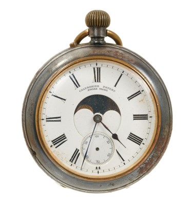 Lot 606 - Late 19th century Swiss Calender Patent pocket watch