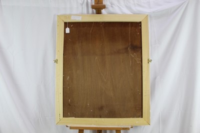 Lot 51 - David Britton , contemporary, oil on board - Teesdale Sluice Gate, framed, 80cm x 65cm