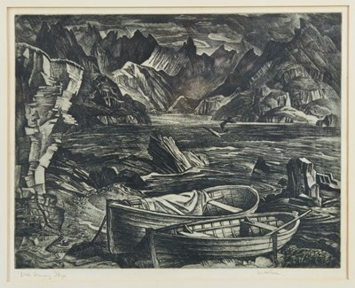 Lot 1053 - William Wilson (1905 - 1972) Loch Scavoy Skye and Sutherland (2 pictures)