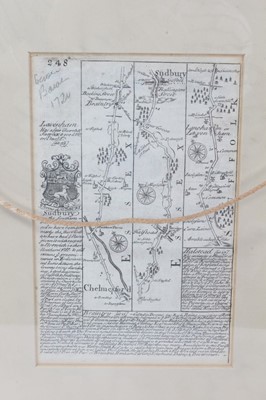 Lot 797 - William Kip 17th Century hand coloured map of Essex and one other