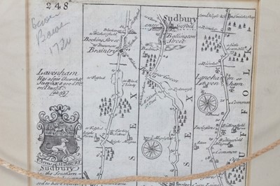 Lot 797 - William Kip 17th Century hand coloured map of Essex and one other