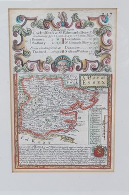 Lot 797 - William Kip 17th Century hand coloured map of Essex and one other