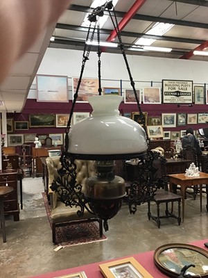 Lot 1378 - Art Nouveau hanging ceiling light