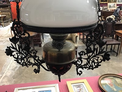 Lot 1378 - Art Nouveau hanging ceiling light