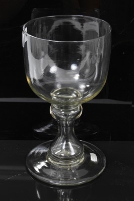 Lot 172 - Large 19th glass rummer