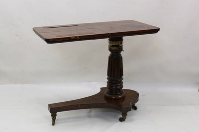 Lot 858 - Early Victorian mahogany patent reading table