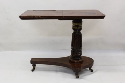 Lot 858 - Early Victorian mahogany patent reading table