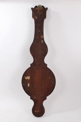 Lot 669 - 19th century banjo-shaped Barometer by Gudgeon, Bury St Edmunds