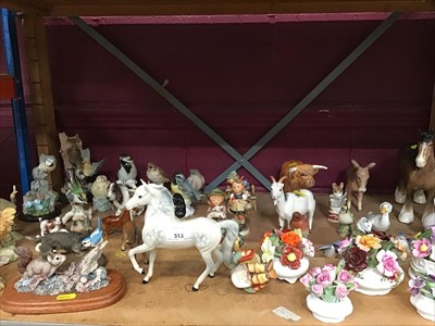 Lot 513 - Beswick animals, Goebel, Border fine arts and flower ornaments