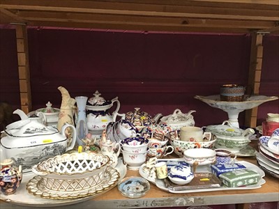 Lot 515 - 18th/19th Century ceramics including Derby tea ware, Worcester