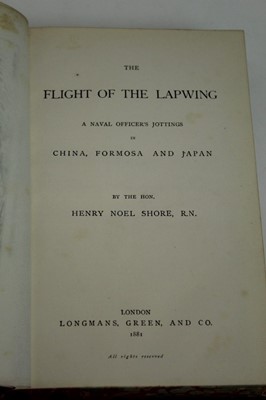 Lot 1096 - Shore - The Flight of the Lapwing,. 1881 first edition in fine tooled binding