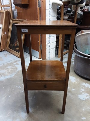 Lot 1059 - 19th century mahogany two tier washstand