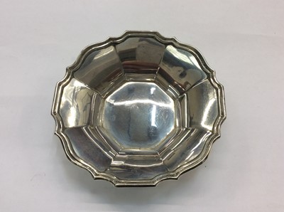 Lot 693 - Small octagonal dish, Birmingham 1954