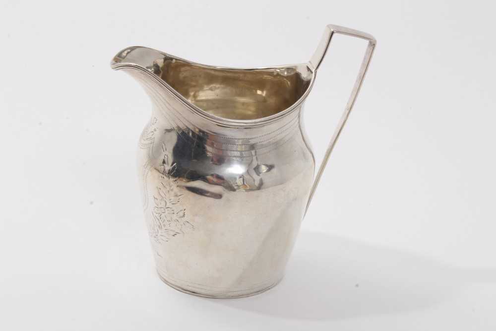 Lot 222 - George III silver helmet form cream jug (London 1800)