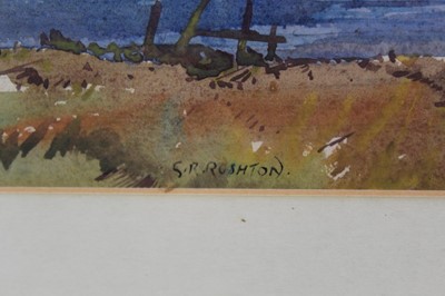 Lot 1120 - George Robert Rushton (1869-1947) watercolour - Iken, Suffolk, in glazed gilt frame, 25cm x 34cm