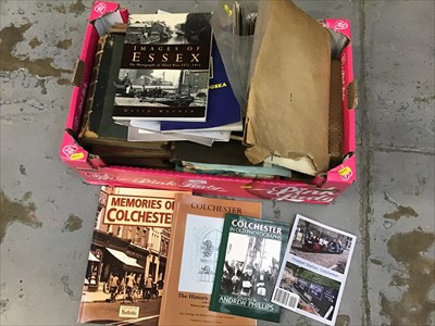 Lot 525 - Colchester ephemera and post cards etc