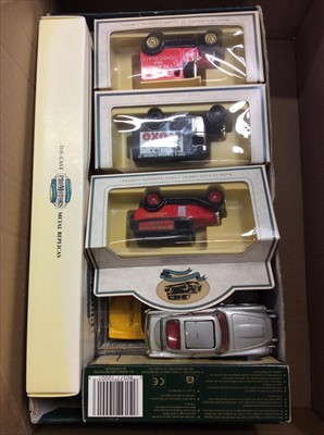 Lot 427 - Selection of mainly boxed toy cars including Matchbox, Days Gone etc and an action man doll