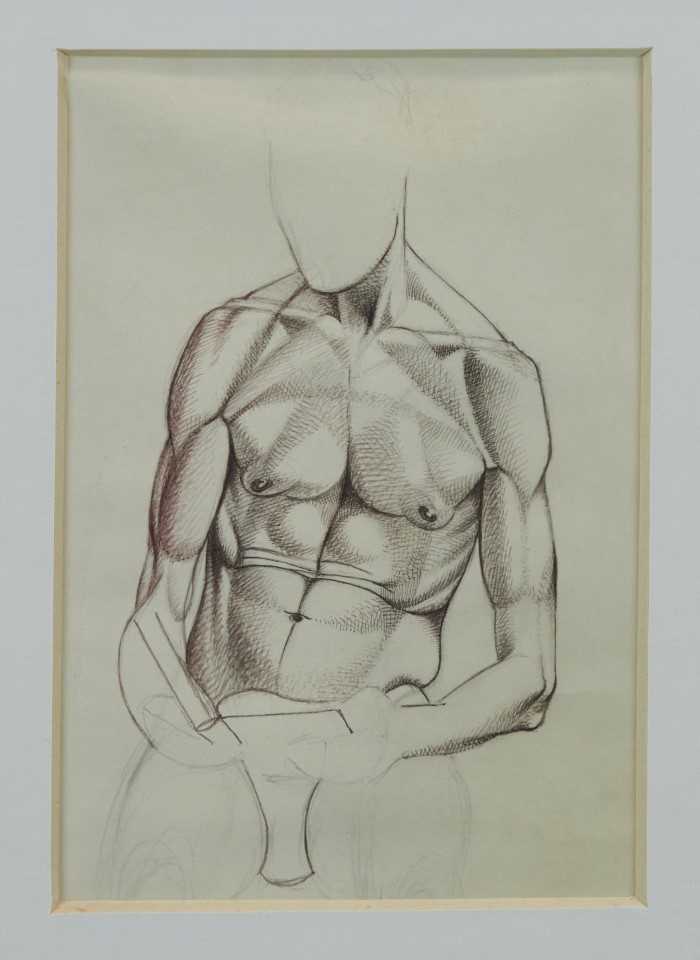 Lot 1179 - Francis Plummer (1930-2019) two life studies on paper, each in glazed frame (2)