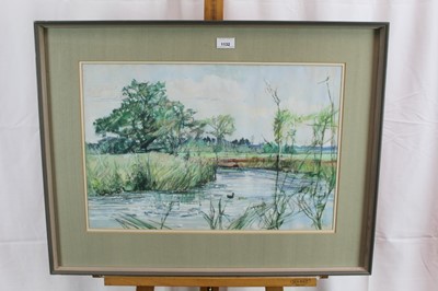 Lot 1132 - *Anthony Atkinson gouache - Stour at Boxted