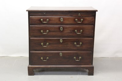 Lot 1278 - George III mahogany dressing chest