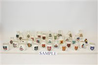 Lot 2057 - Selection of W. H. Goss crested china (45...