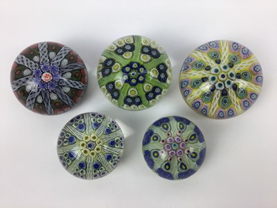Lot 112 - Five Strathearn paperweights