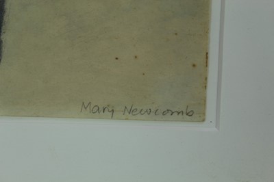 Lot 892 - *Mary Newcomb (1922-2006) watercolour and pencil Dog and Union Jack