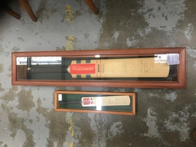 Lot 255 - Gray Nicolls autographed Cricket bat in glazed case