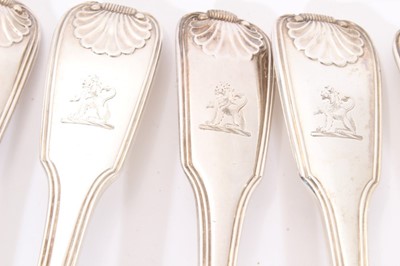 Lot 225 - Selection of Georgian and later silver flatware