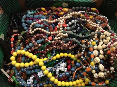 Lot 712 - Quantity of bead necklaces and earrings