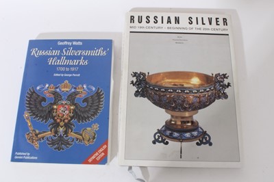 Lot 359 - Books - 'Russian Silver Mid 19th Century - Beginning of the 20th Century' by Andrei Gilodo, Bresta, Moscow 1994. Together with 'Russian Silversmiths' Hallmarks 1700-1917' by Geoffrey Watts