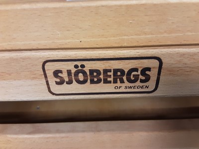 Lot 1056 - Sjobergs of Sweden pine work bench