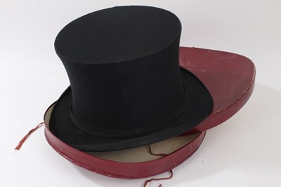 Lot 1793 - Locke & Co Collapsable top hat in case